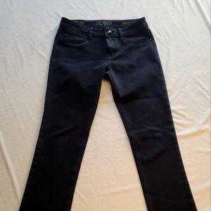 Anthropologie DL1961 Grace Black High Rise Straight Stretch Jean Size 27